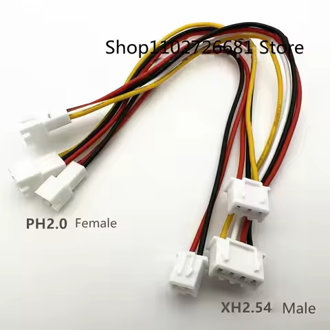 1Pcs PH2.0 MM To XH2.54 MM Male Adapter Cable 2P3P4P length 15cm SH1.0 Male to XH2.54 Female