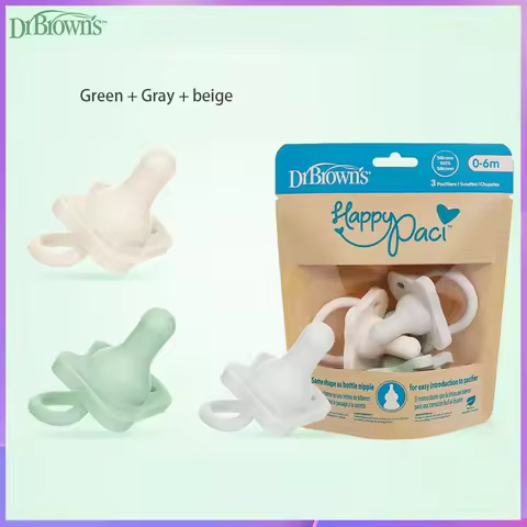 Dr. Brown's pacifier / silicone material / soft newborn baby to 0-6-12-18 months baby use