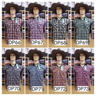 2-Pocket Plaid Shirt Long Sleeves Dp66-DP73