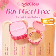 Glad2Glow Perfect Cover Cushion Foundation full coverage oil Control Long-Lasting Waterproof Makeup
