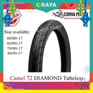 ஐ☎TAYAR CAMEL TUBELESS CM72 (Diamond) 60/90-17, 70/90-17, 80/90-17 (Maxxis Diamond) (maxxis) TMAX 818 Diamond T-MAX
