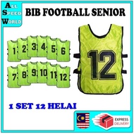 BIB  FOOTBALL SENIOR / BIB BOLA SEPAK / 1 SET 12 HELAI / 1 TEAM