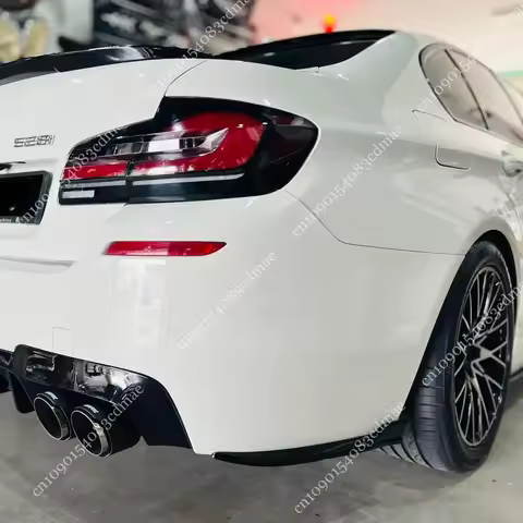 Rear Bumper Diffuser Side Splitter for Bmw 5 Series F10 F11 With M Pack 2011-2017 Rear Lip Spoiler B