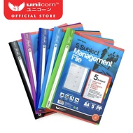 Unicorn PP 5 Subject Index Divider Management File Assorted UMF-819A