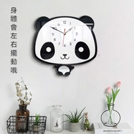 Swing Clock Swing Bear Wall Clock Wall Clock Creative Acrylic Decoration Silent Clock Wall Wall Cloc