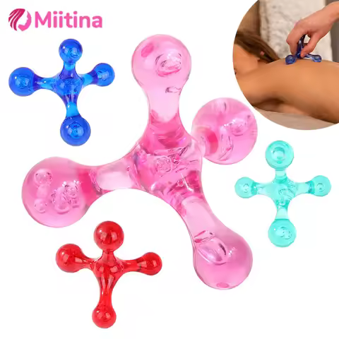 Mini Manual Massager 4 Balls Arm Back Leg Relaxation Head Foot Acupuncture Point Massager Relax Acup