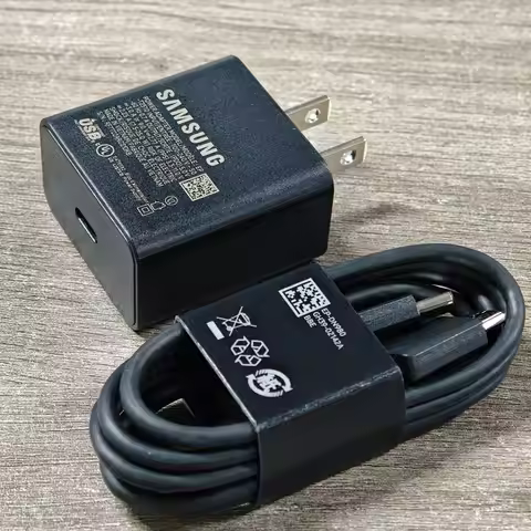 For Samsung 25W US Plug Charger PD Super Fast Charge Adapter T2510 For Galaxy S25 S24 S23 S22 S21 S2