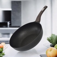 SHCJ生活采家 石墨烯岩紋不沾煎炒鍋32cm(無蓋)