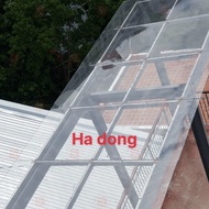 ( Khổ cao 1m22 x dài 1m dày 8 zem)Tấm tôn nhựa lấy sáng phẳng poly màu trong suốt