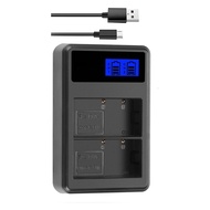 2 Slots DMW-BLF19E DMW-BLF19 Camera Battery Charger For Panasonic Lumix GH3 GH4 GH5