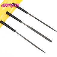 (HUND) 3pcs 3x140mm Flat Triangle Round File Steel Needle File Set Grinding for Wood (FEBU)