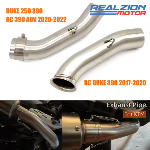 RZ DUKE 390 2017-2019 Exhaust Pipe Slip On Pipe Adapter Middle Pipe For KTM DUKE 250 390 RC390 2020-