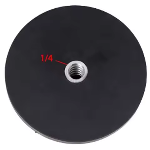 43/66/88/135mm 1/4 Flat and 1/4 Bolt Mgnetic Base Rubber Coated Neodymium Pot Magnets Suction Cup Ca