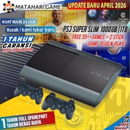 PS3 Asli SONY Playstation 3 SUPER SLIM 1TB | GRATIS 1 Tahun Garansi