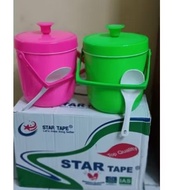 RICE BUCKET 6.5 LITER DOREMI WATER 1.5 LITER RICE