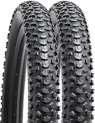 YUNSCM 2-PCS 24" Mountain Bike Tires 24 x 2.125/57-507 Compatible with Bike 24x2.0 24x2.10 24x2.125