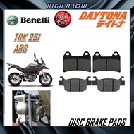 BENELLI DISC BRAKE PADS TRK251 ABS 2023 BEST QUALITY