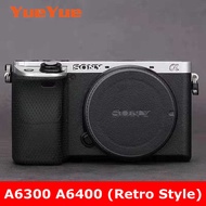 Retro Style para sa Sony A6300 A6400 ILCE-6300 ILCE-6400 Anti-Scratch Camera Lens Sticker Protective