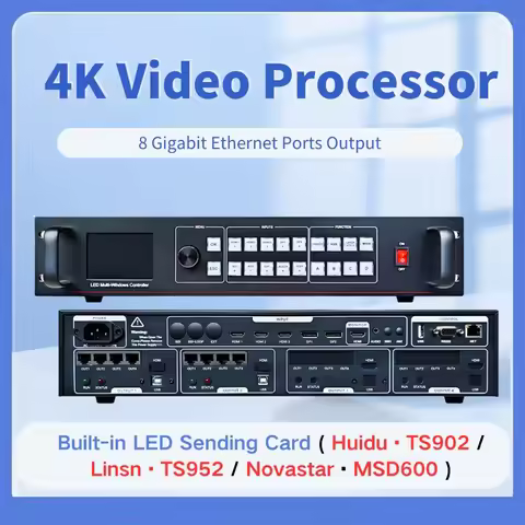 EX1000 4K LED Video Processor with Novastar MSD600 for LED Screen Display Video Wall Controller with