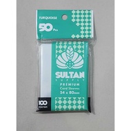 Sultan Turquoise Sleeve Card Size 56 x 82 mm Card Sleeves 54 X 80 mm