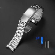 904L Silver Stainless steel Watch Bands For omega seamaster 300 Speedmaster Planet Ocean Watch strap