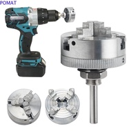 POMAT Manual Lathe Chuck, Connecting Rod Self-Centering Mini Drilling Chuck,|Accessories Zinc Alloy 