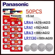 Panasonic LR41 LR44 LR1130 189 192 A76 AG3 G3A AG13 G13A LR54 AG10 G10A Button Cell Battery