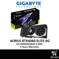 GIGABYTE AORUS GeForce RTX 4060 ELITE 8G NVIDIA GRAPHIC CARD (GV-N4060AORUS E-8GD)