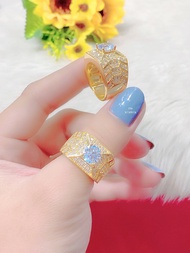 Nhẫn nam đính xoàn mạ 18k - xi kim cao cấp (giá tốt nhất) N730