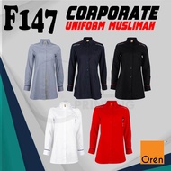 Oren Sport Corporate Uniform F147 Muslimah | Baju Korporat Oren Sport Muslimah