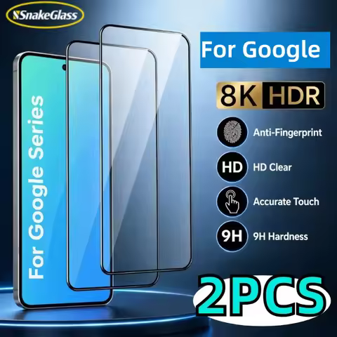 2PCS 9D Clear Screen Protector for Google Pixel 10 /10 Pro/10 Pro XL/9/9A/9 Pro/9 Pro XL/8/8 Pro/8A/