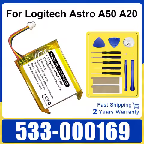 New Replaces Upgraded 1000mAh 533-000191 533-000169 Battery For Logitech Astro A50 A20 Headset Batte
