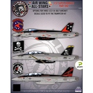 1/32 DECAL plane for Trumpeter F/A-18E/F- 3 options - Furball Aero-Desgn USA - printed by CARTOGRAF
