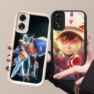 DJ-11 Boboiboy Silicone Casing black and white for OPPO A98 A18 A38 A17K A78 A60 F23 A58 5G 4G
