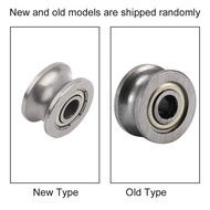 kkmoon-My U624ZZ U Groove Ball Bearing Guide Pulley Carbon Steel 10pcs Rail Track Linear Motion Syst