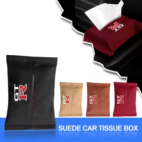 Car Armrest Tissue Bag Protector Cover Seat Back Tissue Box For Nissan GTR Teana Skyline Kawasaki R3