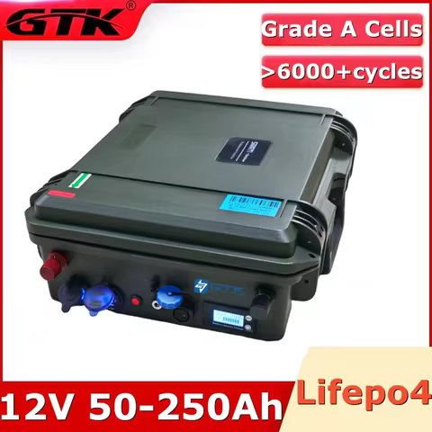 12V 50Ah 60Ah 80Ah 100Ah 120Ah 250Ah Lifepo4 Lithium Battery with Smart BMS 4S for Ship Rubber Boat 