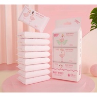 Mini wet wipes Cute wet tissue baby travel pack baby wet wipes soft Cleaning wipes