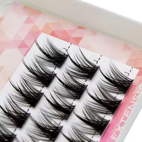 New Style 36pcs DIY Segmented Eyelashes Cluster Extension Natural 3D Volume Fake Mink Silk Lashes In