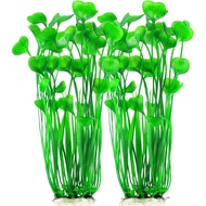 MyLifeUNIT Plastic Fish Tank Plants, 2 Pack Artificial Tall Aquarium Plants for Fish Tank Decor, 15.