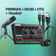 Bonkyo F999MAX SET sound card live broadcast equipment full set Bluetooth live sound card audio live