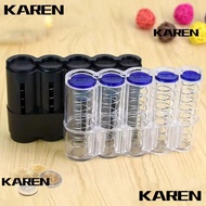 KAREN1 Euro Coin Dispenser, Transparent Large Capacity Coin Storage Box, Portable Plastic Coin Purse