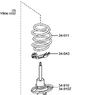 100% GENUINE (MAZDA) FRONT & REAR COIL SPRING 1PCS MAZDA  2 (DJ/DL) MODEL>>DC7H 34 011/DB7C 28 011