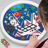 Astronaut Diamond Stickers Astronaut Planet Rocket Children's Decorative Painting Ornaments Aviation