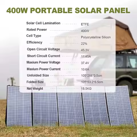 ALLPOWERS Foldable Solar Panel 400W / 200W / 140W / 100W / 60W with Solar Output for Power Station S