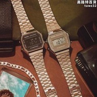 新款炫酷男手錶反顯復古方塊a168wem-1/7d