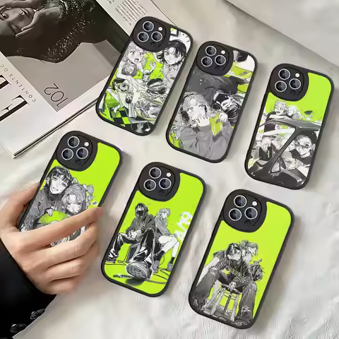 The Green Yuri Guy KiniOto Manga Phone Case for iPhone 16 15 14 13 Pro Max 11 12 Plus Leather Silico