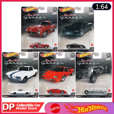 Hot Wheels Car Culture 2022 Jay Leno's Garage Complete Set 1:64 Scale Diecast Vehicles FPY86-957N