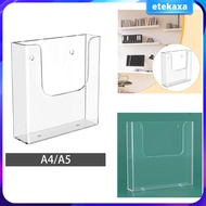 [Etekaxa] Acrylic Brochure Holder Flyer Display Stand for Post Card Pamphlets Menu