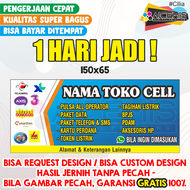 1 hari | spanduk konter hp | banner konter pulsa | spanduk banner etalase konter pulsa | poster eta
